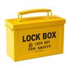 Portable Metal Group Lock Box, Yellow, 13